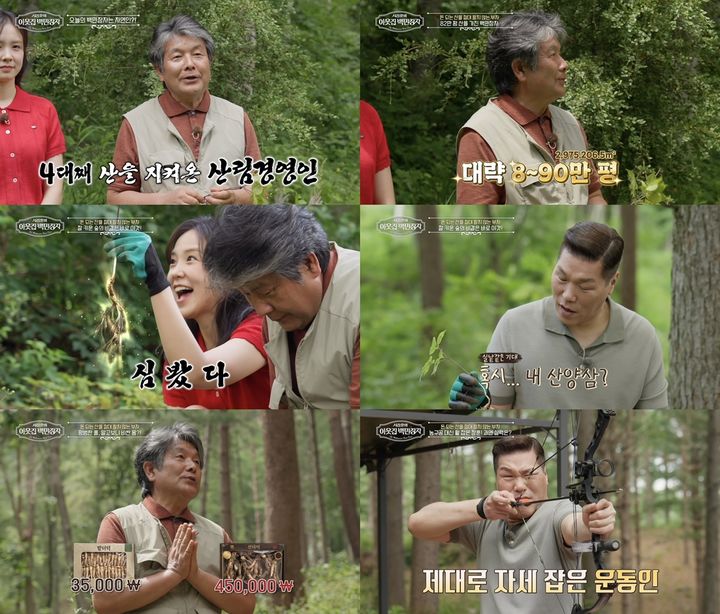 [서울=뉴시스] 19일 오후 9시 55분 방송되는 EBS '서장훈의 이웃집 백만장자'에서는 4대째 산을 지키며 숲을 가꿔온 박정희의 이야기가 소개된다. (사진=EBS) 2026.08.18. photo@newsis.com *재판매 및 DB 금지