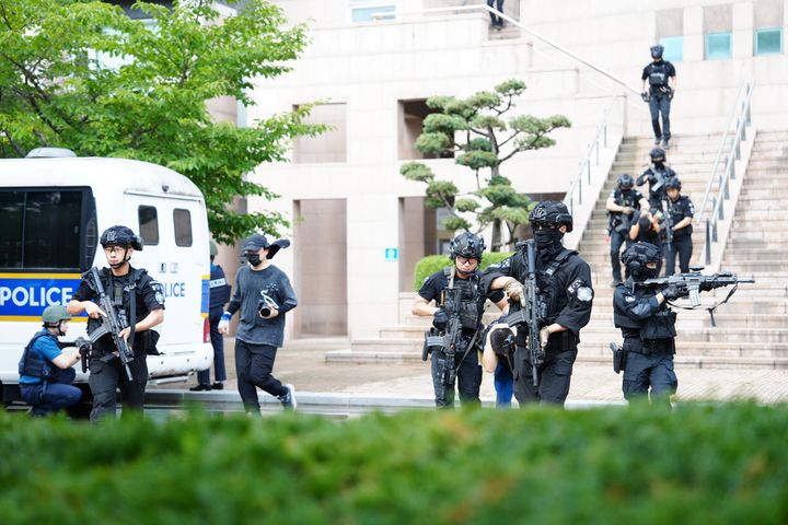 [서울=뉴시스] 서울시가 제공한 민방위훈련 사진. (사진=서울시 제공) photo@newsis.com *재판매 및 DB 금지