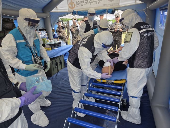 [서울=뉴시스] 서울시가 제공한 민방위훈련 사진. (사진=서울시 제공) photo@newsis.com *재판매 및 DB 금지