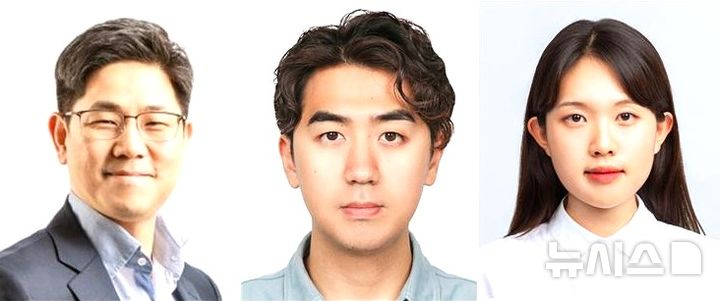 [포항=뉴시스] 포스텍 신소재공학과·IT융합공학과 정성준 교수 연구팀이 폐 속에 있는 공기 주머니인 '폐포' 움직임을 재현, 폐 세포의 반응까지 관찰할 수 있는 초박막 인공 폐를 개발했다. 사진 왼쪽부터 장 교수, 시스템생명공학부 통합과정 김광명씨, 신소재공학과 이윤지 박사. (사진=포스텍 제공) 2026.08.18. photo@newsis.com