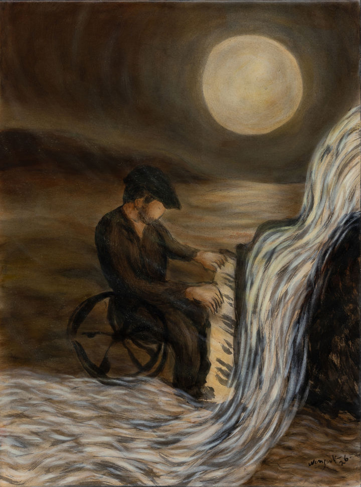 Eternal Spring VII (Moonlight Sonata), 2026, oil on mixed media, 102x76cm *재판매 및 DB 금지