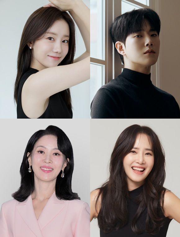[서울=뉴시스] KBS는 1TV 새 일일드라마 '엄마가 미쳤어요'(가제)가 다음 달 첫 방송된다고 19일 밝혔다. 왼쪽부터 시계방향으로 배우 배우 정민아, 동하, 강경헌, 김희정. (사진=각 소속사 제공) 2026.08.19. photo@newsis.com *재판매 및 DB 금지