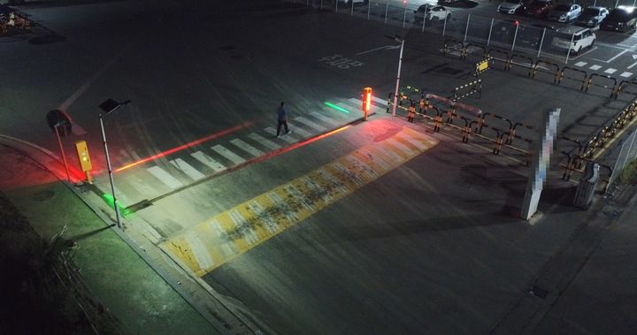 휴먼디펜스, 대형 물류센터에 '스마트 보행자 지킴이' 설치