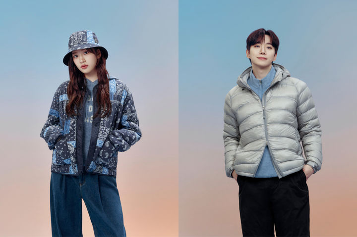 [서울=뉴시스] 네파 2026 가을・겨울(FW) 시즌 화보 모델 안유진(왼쪽)과 이준호(오른쪽) (사진=네파 제공) 2026.08.20. photo@newsis.com *재판매 및 DB 금지