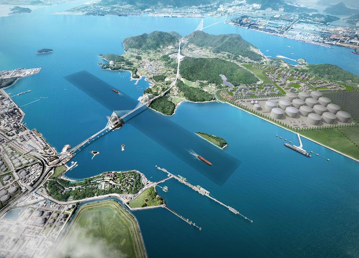 [서울=뉴시스]광양항 묘도수도항로 직선화 사업 조감도. (사진=BS한양 제공) 2026. 8. 20. *재판매 및 DB 금지