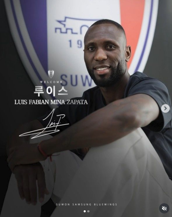 [서울=뉴시스] 프로축구 K리그2 수원삼성의 루이스. (사진=수원삼성 SNS 캡처) 2026.08.20. ﻿photo@newsis.com *재판매 및 DB 금지