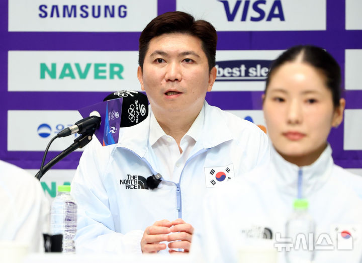 [진천=뉴시스] 황준선 기자 = 유승민 대한체육회장이 20일 오후 충북 진천 국가대표 선수촌에서 열린 2026 아이치·나고야 아시안게임 D-30 미디어 데이에서 인사말을 하고 있다. 2026.08.20. hwang@newsis.com