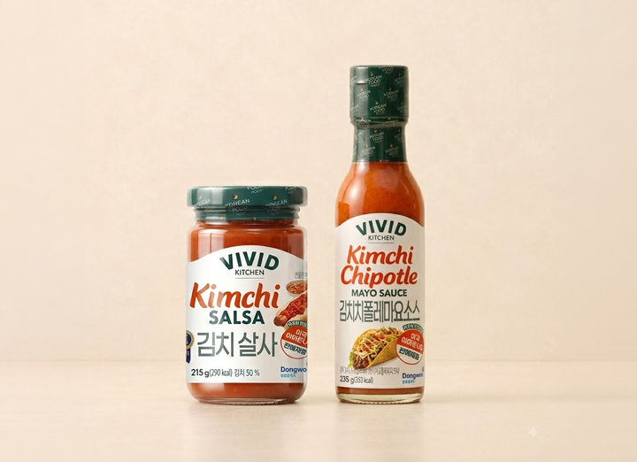 비비드키친 김치소스 2종. (사진=동원홈푸드 제공) *재판매 및 DB 금지