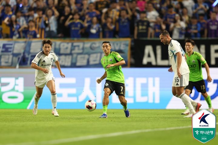 [서울=뉴시스] 프로축구 K리그1 전북현대의 이동준. (사진=한국프로축구연맹 제공) 2026.08.22. photo@newsis.com *재판매 및 DB 금지