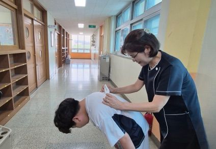 [서울=뉴시스] 등심대 검사 모습. (사진=용산구 제공) 2026.08.23. photo@newsis.com *재판매 및 DB 금지