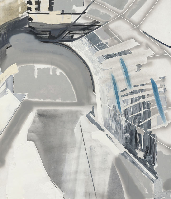 김세은 〈터널화 1.72m〉 2026 Water mixable oil, acrylic spray paint and acrylic paint on canvas 200 x 172 x 3 cm Courtesy of the artist and Kukje Gallery 사진: 안천호 이미지 제공: 국제갤러리 *재판매 및 DB 금지