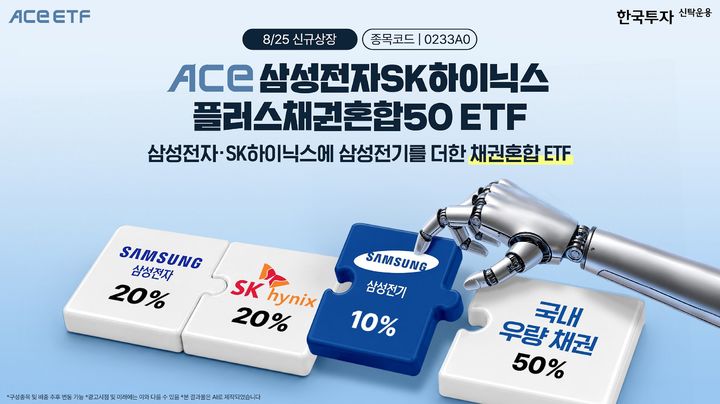 한투운용 'ACE 삼성전자SK하이닉스플러스채권혼합50' ETF 신규 상장