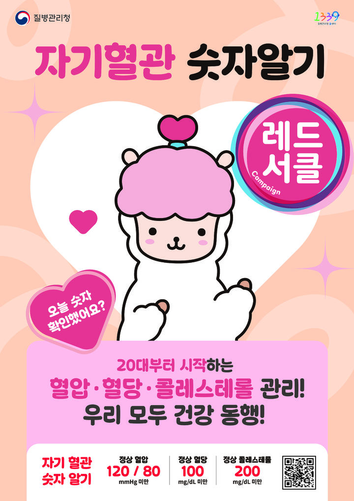 [거제=뉴시스] 신정철 기자= 거제시보건소는 오는 9월 1일부터 7일까지 '심뇌혈관질환 예방관리주간'을 맞아, 질병관리청 및 전국 지자체와 함께 ‘자기혈관 숫자알기-레드서클 캠페인’을 9월 한 달간 운영한다고 24일 밝혔다.사진은 ‘자기혈관 숫자알기-레드서클 캠페인’ 안내 포스터.(사진=거제시 제공).2026.08.24. photo@newsis.com *재판매 및 DB 금지