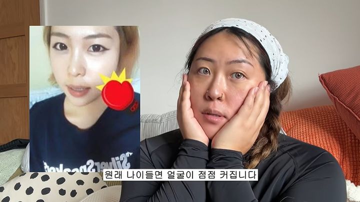 [서울=뉴시스] 백진경이 자신의 미공개 과거 사진을 공개하며 대학 시절 "무조건 굶는" 다이어트로 15~20㎏을 감량했던 경험을 털어놨다. (사진=유튜브 '명예영국인 world' 캡처)