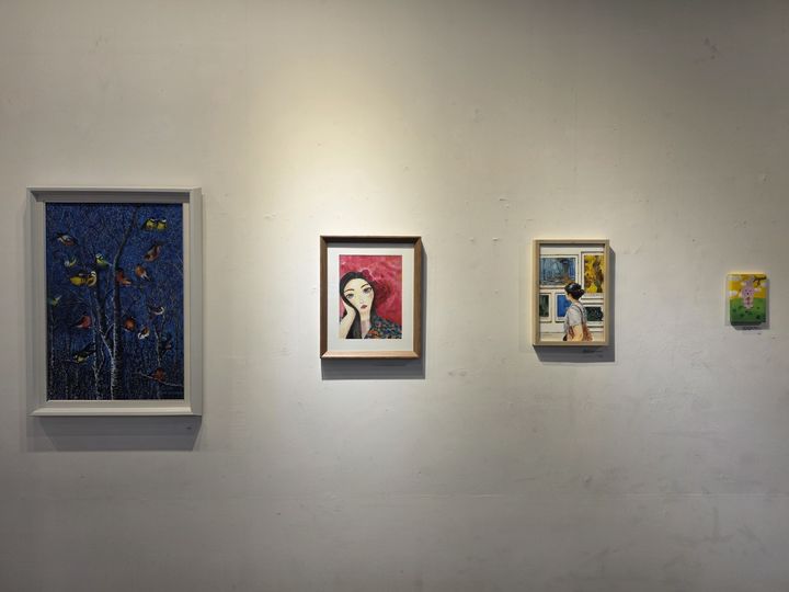 [진주=뉴시스] 진주문고, 사진 왼쪽부터 박민춘, 장은화, 하선화, 김성은 작품.(사진=장은화 제공).2026.08.24.photo@newsis.com *재판매 및 DB 금지