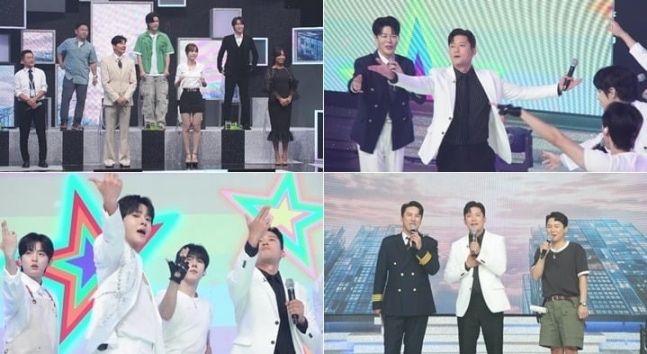 [서울=뉴시스] 오는 26일 오후 9시 40분 방송되는 MBN '전설의 사내' 7회에서는 '무명전설' 톱7 성리, 하루, 장한별, 황윤성, 정연호, 이창민, 이루네가 트로트 가수가 되기 전의 삶으로 돌아가 '직장의 신' 특집을 펼친다. (사진=MBN) 2026.08.24. photo@newsis.com *재판매 및 DB 금지