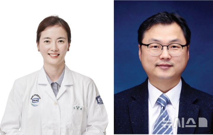 [서울=뉴시스] 나경선 여의도성모병원 교수(왼쪽), 김대유 인하대학교 교수. (사진= 여의도성모병원 제공)
