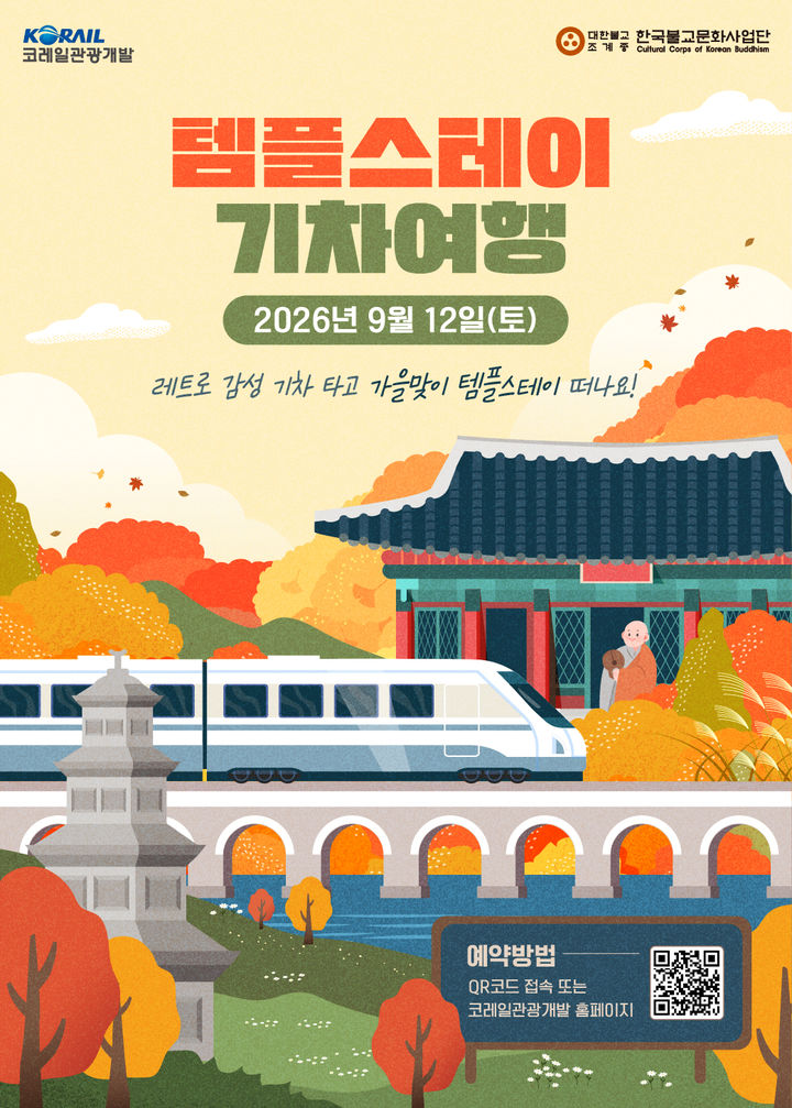 [서울=뉴시스] '경부선 템플스테이 테마 기차여행' (사진=한국불교문화사업단 제공) 2026.08.25. photo@newsis.com *재판매 및 DB 금지