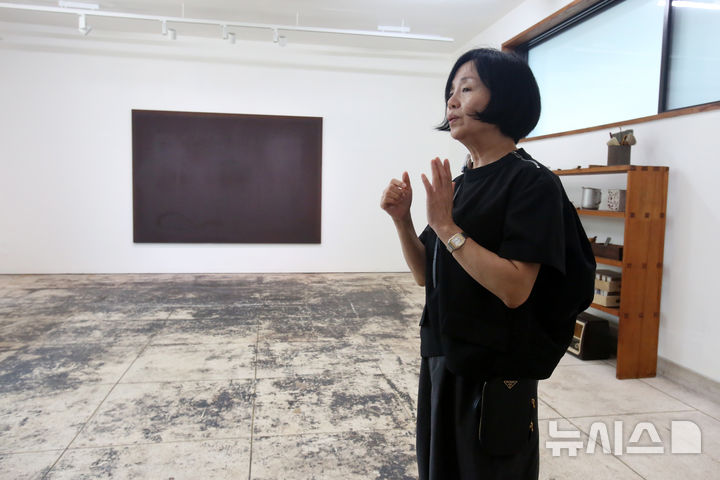 박경미 PKM갤러리 대표, '윤형근의 집' 개관 언론공개회
