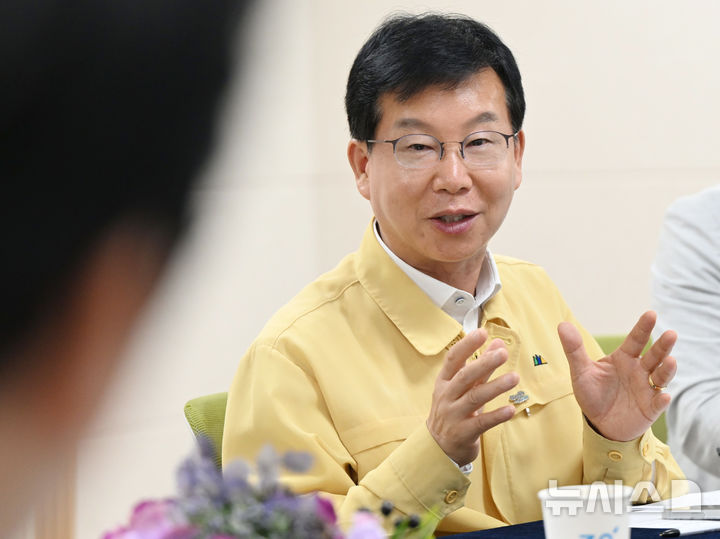 [전남광주=뉴시스] 이현행 기자 = 박병규 전남광주통합특별시 광산구청장이 26일 전남광주 광산구청에서 열린 기자 차담회에서 발언하고 있다. 2026.08.26. lhh@newsis.com