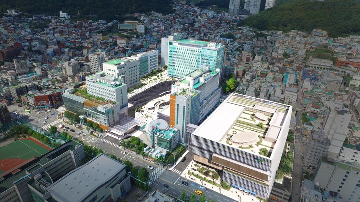 [부산=뉴시스] 글로벌 허브 메디컬센터 사업 이후 조감도. (사진=부산대병원 제공) 2026.08.26 photo@newsis.com *재판매 및 DB 금지