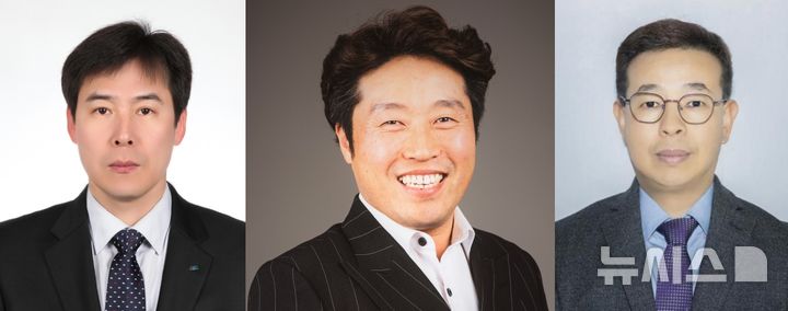 [창원=뉴시스]2026년 대한민국 명장으로 선정된 경남 3인, 왼쪽부터 절삭가공 직종 김용경 명장, 재료시험 직종 김천국 명장, 판금·제관 직종 강태구 명장.(사진=경남도 제공) 2026.08.26. photo@newsis.com