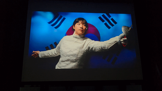 [진천=뉴시스] 박은비 기자 = SK텔레콤이 충북 진천의 국가대표선수촌에서 '팀(Team) SKT' 출정식을 개최했다. 사진은 이날 행사에서 국가대표 선수들을 소개하는 영상 모습. 2026.08.26. silverline@newsis.com *재판매 및 DB 금지