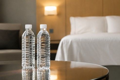 [서울=뉴시스] 파라다이스시티가 AI 자원순환기업 수퍼빈과 협력해 재생원료로 재활용하는 투명 페트병  (사진 제공=수퍼빈) *재판매 및 DB 금지