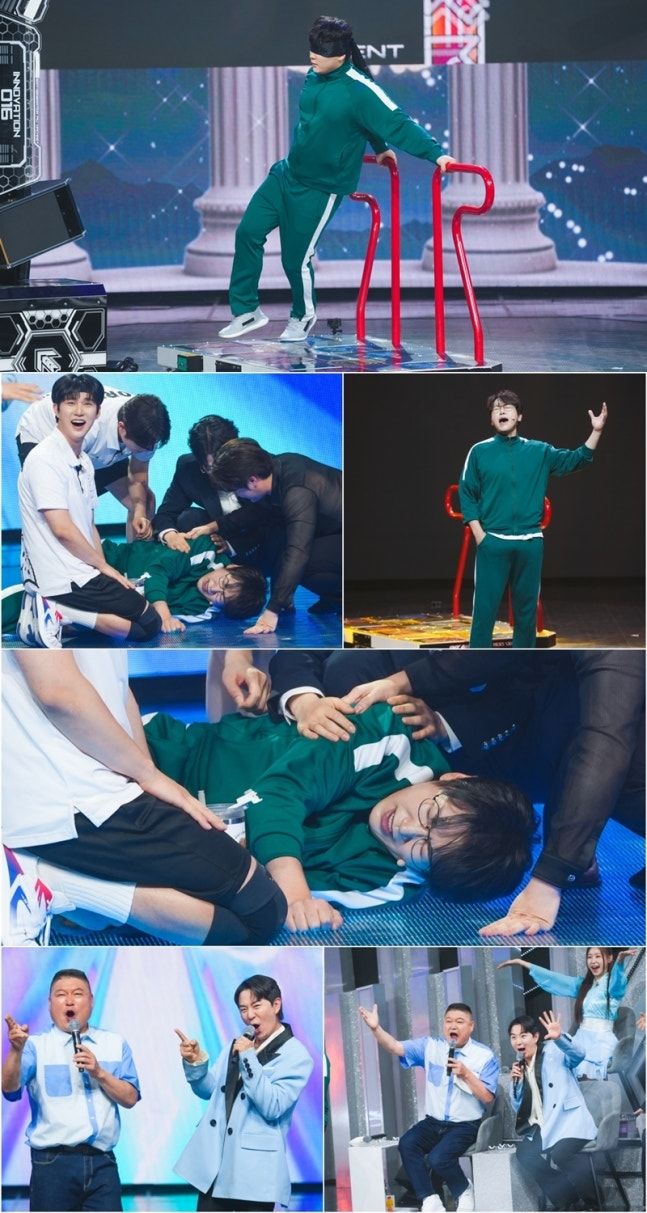 [서울=뉴시스] 내달 1일 첫 방송되는 TV조선 예능물 '천만기인쇼'에서는 춘길이 이른바 '펌프 기인'과 함께 퍼포먼스에 도전하는 모습이 공개된다. (사진=TV조선) 2026.08.27. photo@newsis.com *재판매 및 DB 금지