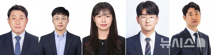 (왼쪽부터) 서동한 교수, 최신호 센터장, 이소영 학생, 권오준 연구원, 진우영 선임연구원. (사진=켄텍 제공) photo@newsis.com *재판매 및 DB 금지
