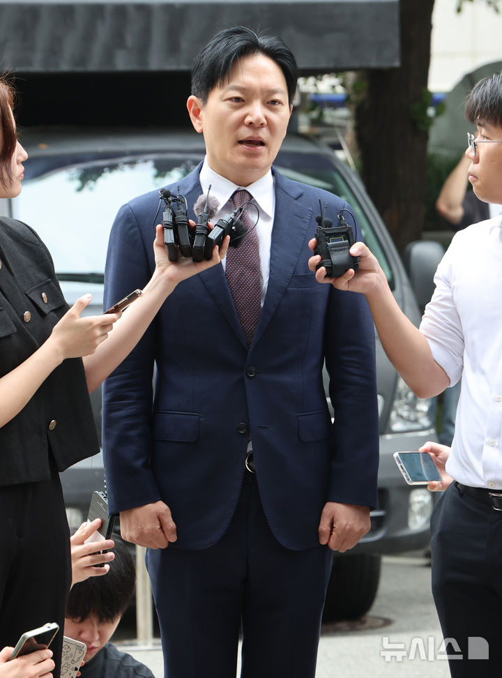 광수대 출석하는 박상용 검사