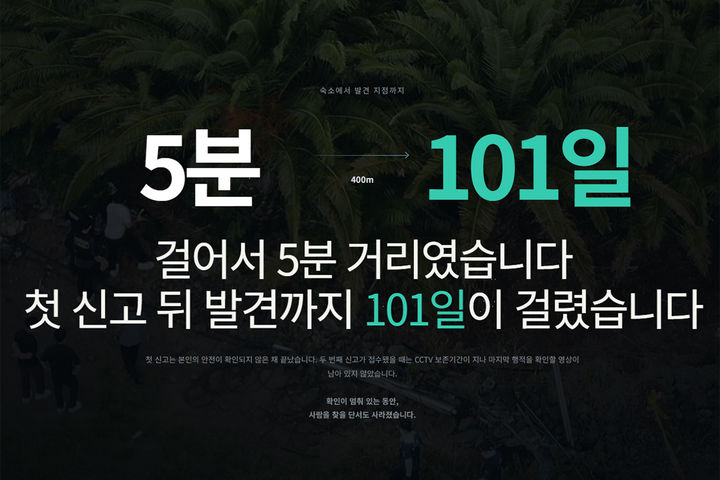 사람은 사라지고 확인도 실종됐다 [비주얼 뉴스]