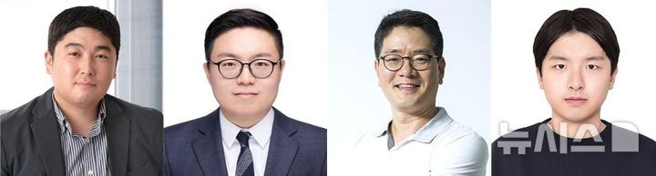 [포항=뉴시스] 포스텍-KAIST 공동 연구팀이 주사 대신 약을 피부에 바르는 방식으로 몸속에 약물을 전달하는 길을 규명했다. 사진 왼쪽부터 포스텍 신소재공학과 오승수 교수·이현로 박사후연구원, KAIST 생명화학공학과 최시영 교수·박사과정 강승한씨. (사진=포스텍 제공) 2026.08.28. photo@newsis.com