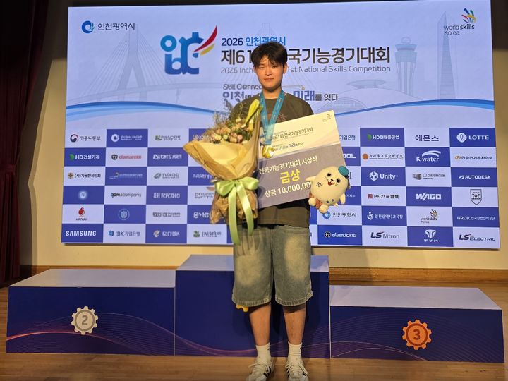 [울산=뉴시스] 울산시교육청은 지난 22일부터 28일까지 인천광역시에서 열린 '제61회 전국기능경기대회'에 지역 9개 직업계고 학생 41명이 15개 직종에 출전해 금메달 2개, 은메달 1개, 동메달 2개, 장려상 6개를 수상했다고 밝혔다. 전국기능경기대회 입상자 (사진=울산시교육청 제공) photo@newsis.com *재판매 및 DB 금지