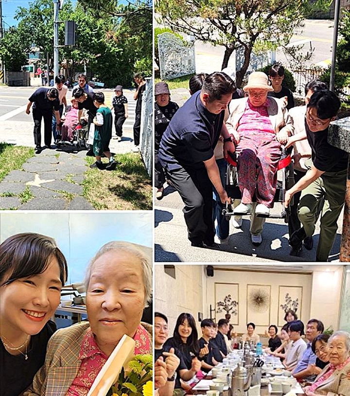 [원주=뉴시스] 가족사랑 사진·수기 공모전 사진 부문 최우수상 수상작 '증손주 꽃가마 타신 우리 할머니'. (사진=한국보훈복지의료공단 제공) 2026.08.28. photo@newsis.com *재판매 및 DB 금지