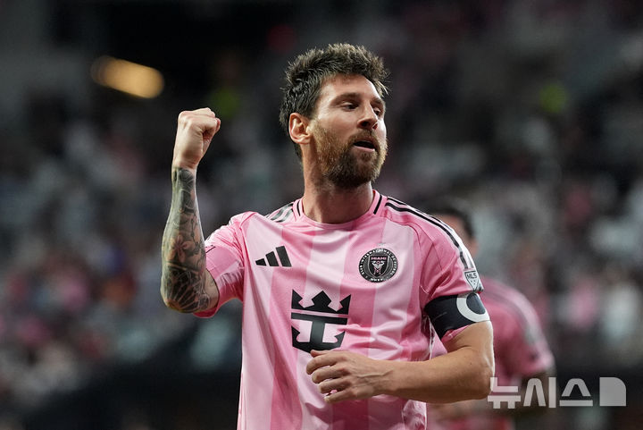 [마이애미=AP/뉴시스] 미국 프로축구 메이저리그사커(MLS) 인터 마이애미의 리오넬 메시. 2026.08.29.