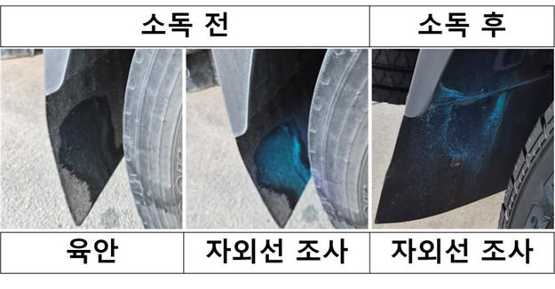 [세종=뉴시스] CBS-X를 활용한 차량소독 효과평가. (사진=농촌진흥청 제공) 2026.08.31. photo@newsis.com *재판매 및 DB 금지
