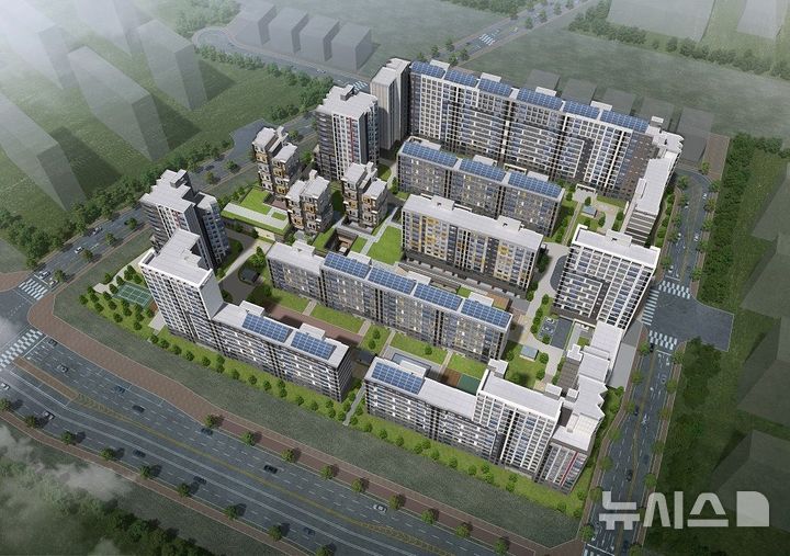 [서울=뉴시스] 인천계양 A6블록 조감도. (사진= 한국토지주택공사 제공)