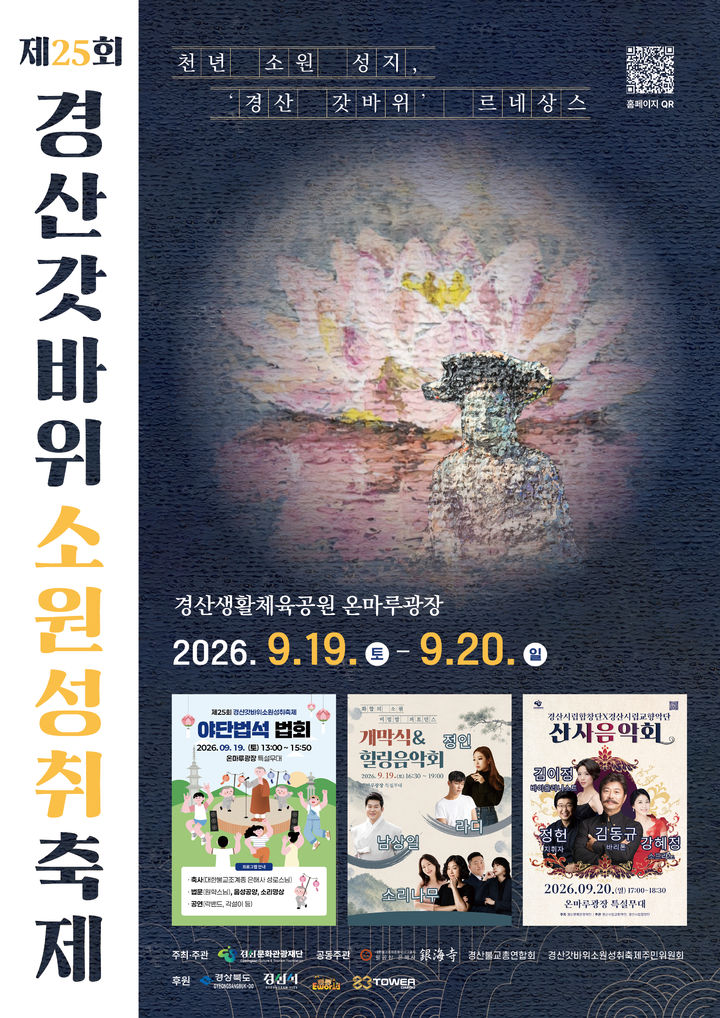 제25회 경산갓바위 소원성취축제 홍보 포스터 (사진=경산시 제공) *재판매 및 DB 금지