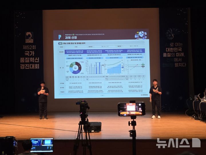 [세종=뉴시스]한전KDN이 제 52회 국가품질혁신경진대회에서 6년 연속 금상을 수상했다.(사진=한전KDN 제공)