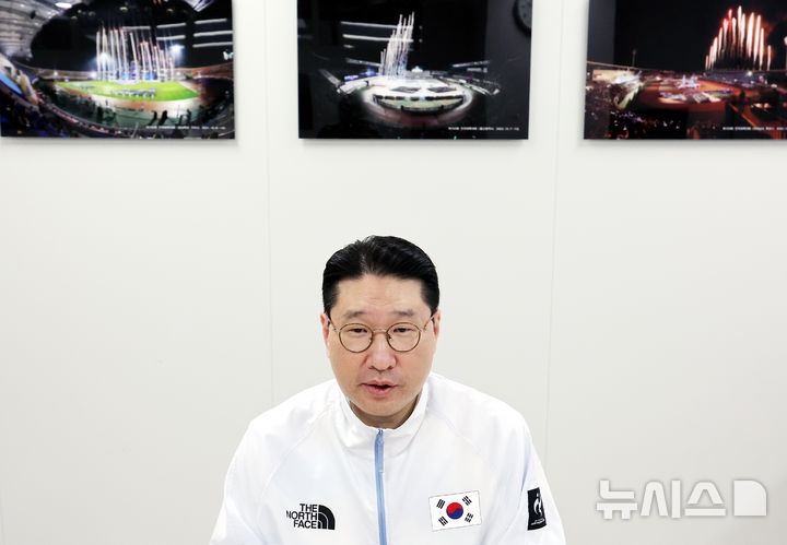 [서울=뉴시스] 박주성 기자 = 이상현 2026 아이치 나고야 아시안게임 선수단장이 31일 서울 송파구 올림픽회관에서 뉴시스와 인터뷰를 하고 있다. 2026.08.31. park7691@newsis.com