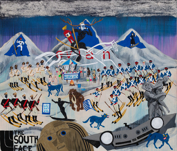 The Evian Incident, 2026, Acrylic and ink on canvas, 183 x 213 cm *재판매 및 DB 금지