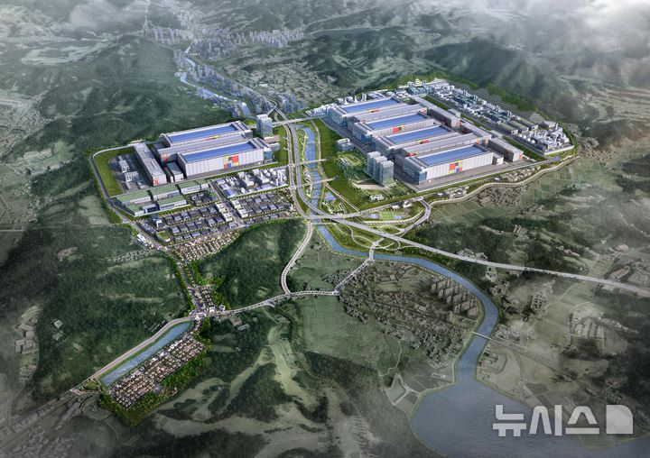 [서울=뉴시스] 용인 첨단시스템반도체 국가산업단지 조감도. (사진= 한국토지주택공사 제공)