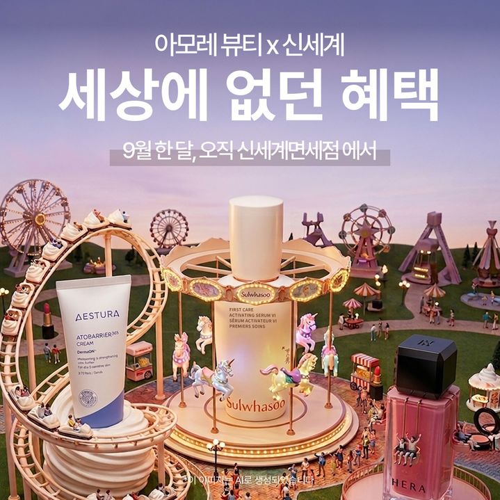 신세계면세점은 아모레퍼시픽과 전략적 업무협약을 체결하고 국내 면세업계 최초로 브랜드사의 자체 멤버십 포인트를 온라인몰에 연동한다고 1일 밝혔다. *재판매 및 DB 금지