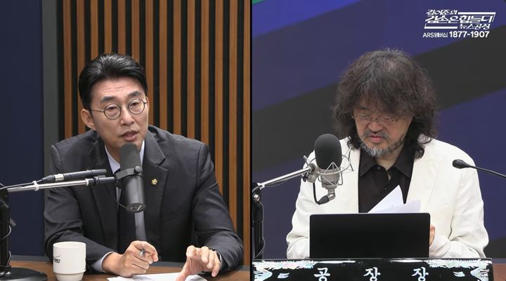 노종면 더불어민주당 의원이 1일 친여 성향 방송인 김어준 씨가 진행하는 '김어준의 겸손은 힘들다 뉴스공장'에 출연했다. (사진=유튜브 채널 '김어준의 겸손은 힘들다 뉴스공장' 캡처) *재판매 및 DB 금지