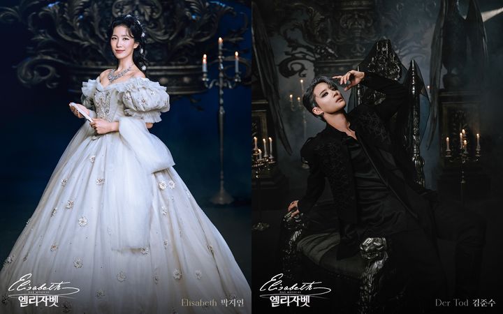 뮤지컬 '엘리자벳'에 합류한 박지연(왼쪽), 김준수. (사진=EMK뮤지컬컴퍼니 제공) *재판매 및 DB 금지