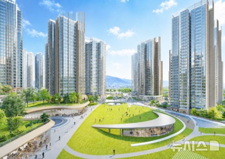 [서울=뉴시스] 한솔123단지 조감도. 
