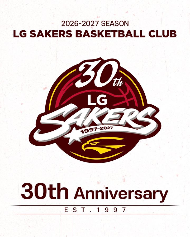 [서울=뉴시스] 프로농구 창원 LG의 30주년 기념 엠블럼. (사진=창원 LG 제공) 2026.09.02. photo@newsis.com *재판매 및 DB 금지