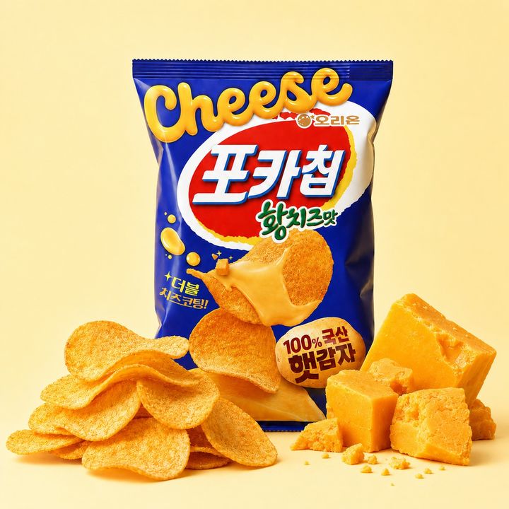 [서울=뉴시스] 포카칩 황치즈맛 (사진=오리온 제공) *재판매 및 DB 금지