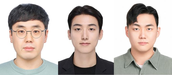 [울산=뉴시스] 사진 왼쪽부터 주경돈 교수, 이강현 연구원, 이인하 연구원. (사진=UNIST 제공) photo@newsis.com *재판매 및 DB 금지